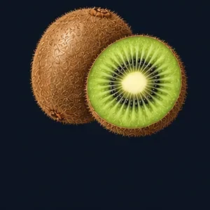 Illustration of a kiwifruit — a general depiction of the fruit, not a specific variety.