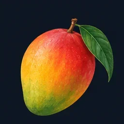 Illustration of a mango — a general depiction, not a specific variety.